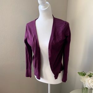 NEW YORK & COMPANY Purple Button Up Card…